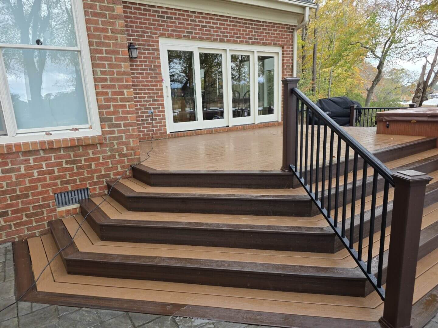 Trex Transcend Lava Rock deck Virginia Beach B&B Decks