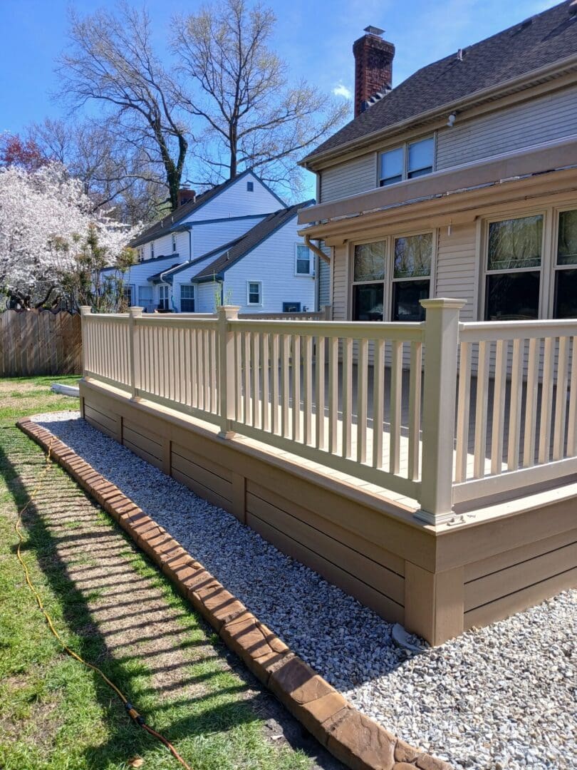 Deck railing detail