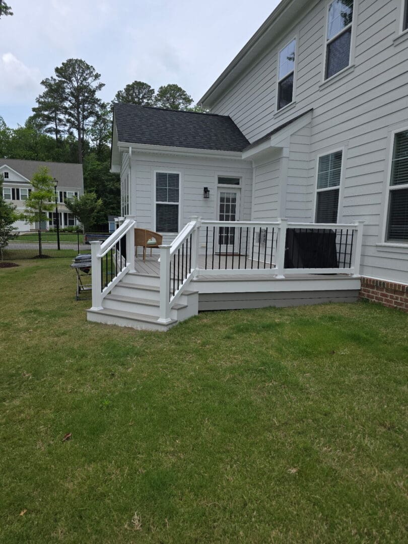 Custom outdoor living space and composite deck in Newport News Virginia