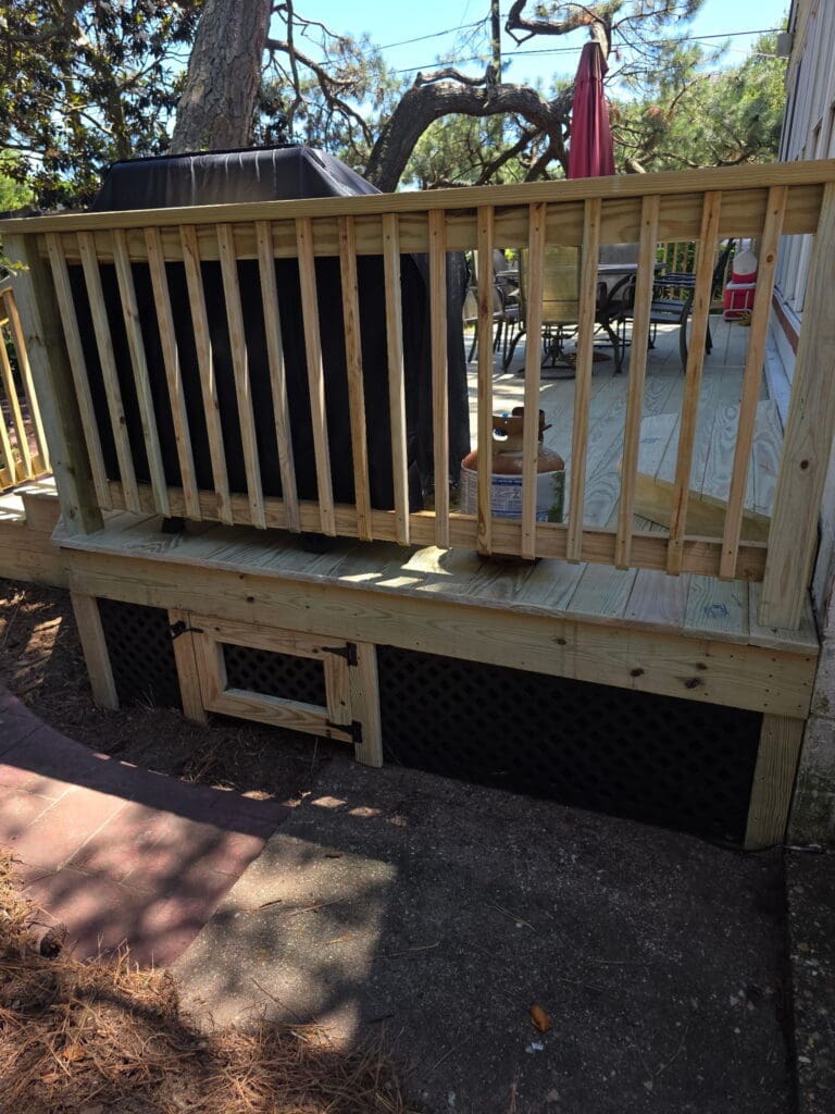 Deck builder project in Virginia Beach, VA
