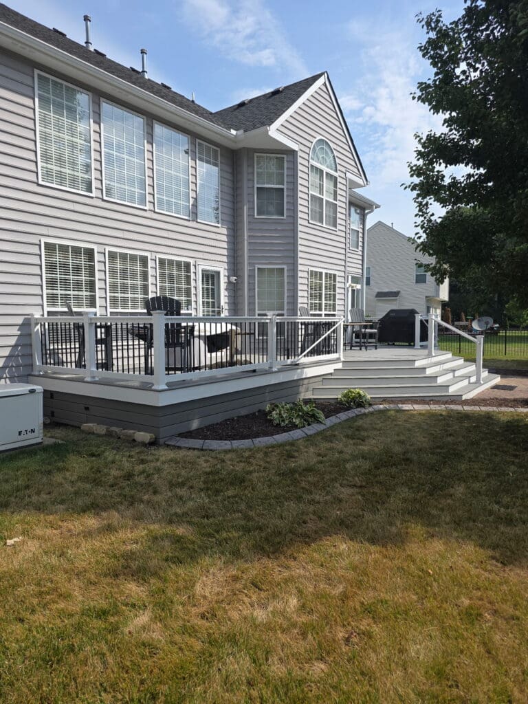 Custom composite deck built in Chesapeake, VA